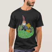 Garden Gnome die werkzaam is in de bloementuin Uni T-shirt (Voorkant)