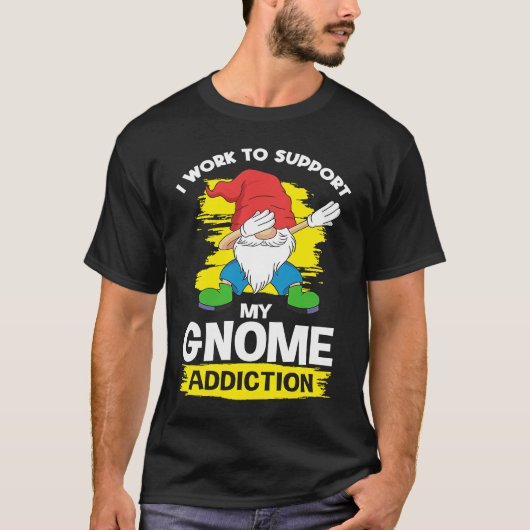 Garden Gnome Dwarf Gardening &  Gnomes T-shirt (Voorkant)