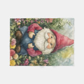 Garden Gnome Fleece Deken (Voorkant (Horizontaal))