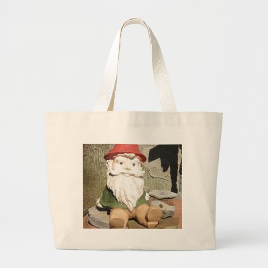 Garden Gnome Grote Tote Bag (Voorkant)