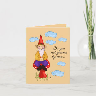 Garden Gnome I Love You Card Bedankkaart
