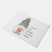 Garden Gnome Ik hou van jou. Deurmat (Schuin)