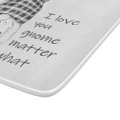 Garden Gnome Ik hou van jou. Snijplank (Hoek)