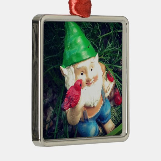 Garden Gnome in mijn Chamomile#inmygarden Metalen Ornament (Rechts)