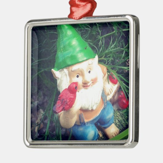 Garden Gnome in mijn Chamomile#inmygarden Metalen Ornament (Links)