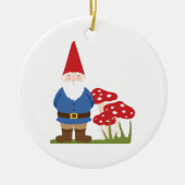 Garden Gnome Keramisch Ornament (Voorkant)