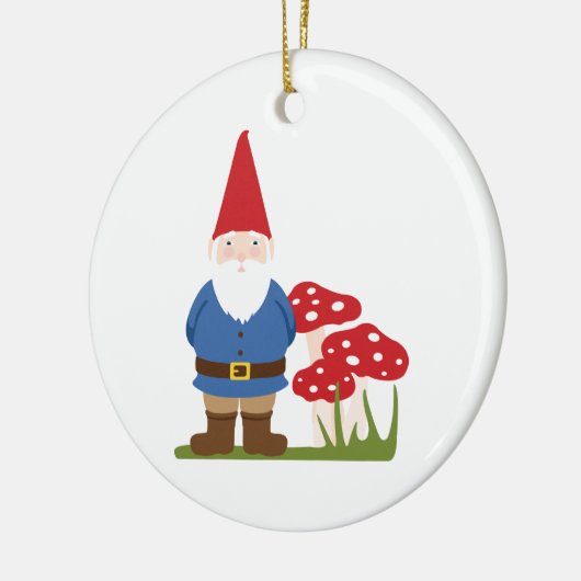 Garden Gnome Keramisch Ornament (Links)