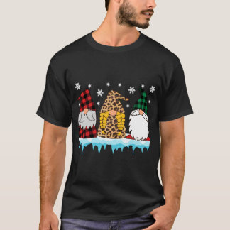 Garden Gnome kerstluipaard Pset Matching Fami T-shirt