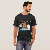 Garden Gnome kerstluipaard Pset Matching Fami T-shirt (Voorkant volledig)