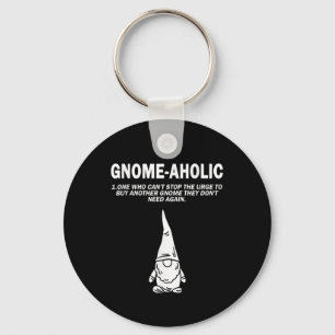 Garden Gnome Lover Gnome-Aholic Funny Definition G Sleutelhanger