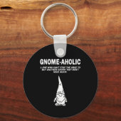 Garden Gnome Lover Gnome-Aholic Funny Definition G Sleutelhanger (Voorkant)