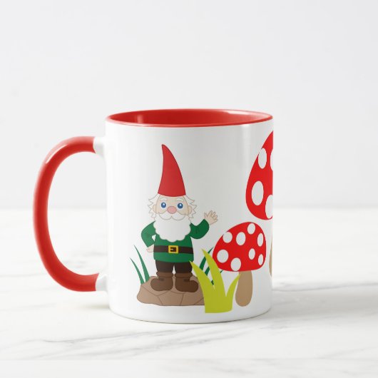 Garden Gnome Mushroom Cup Pas de Mok van de koffie (Links)