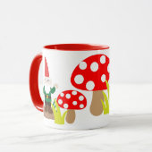 Garden Gnome Mushroom Cup Pas de Mok van de koffie (Voorkant links)