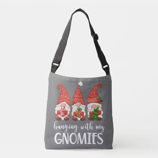 Garden Gnome Pajamas Kerstmis met mijn Crossbody Tas (Voorkant)