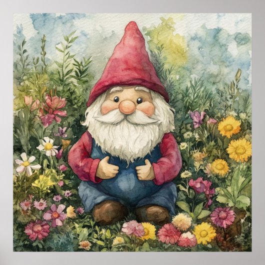 Garden Gnome Poster (Voorkant)