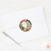Garden Gnome Ronde Sticker (Envelop)