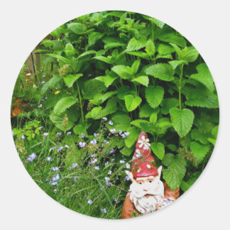 Garden Gnome Ronde Sticker