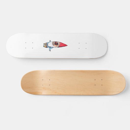 Garden Gnome Slick (geen schaduwen) Persoonlijk Skateboard (Horizontaal)