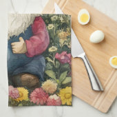 Garden Gnome Theedoek (Quarter Fold)