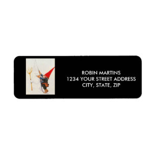 GARDEN GNOMES ADRESETIKETTEN ETIKET