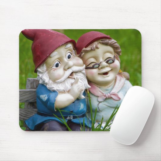 Garden Gnomes Couple Muismat (Met muis)