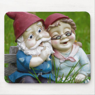 Garden Gnomes Couple Muismat