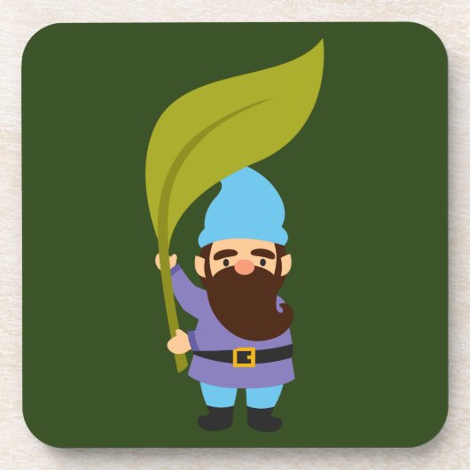 Garden Gnomes schattig en kleurrijk Bier Onderzetter (Voorkant)