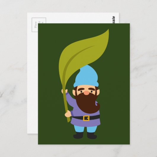 Garden Gnomes schattig en kleurrijk Briefkaart (Voorkant / Achterkant)