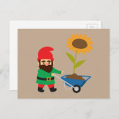 Garden Gnomes schattig en kleurrijk Briefkaart (Voorkant / Achterkant)