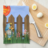 Garden Gnomes, vun kleurrijke keukenhanddoeken (Quarter Fold)