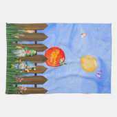 Garden Gnomes, vun kleurrijke keukenhanddoeken (Horizontaal)