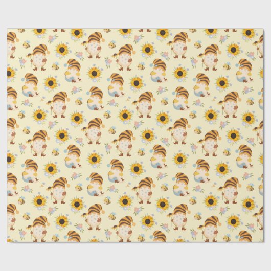 Garden Gnomes Wrapping Paper Cadeaupapier (Vlak)