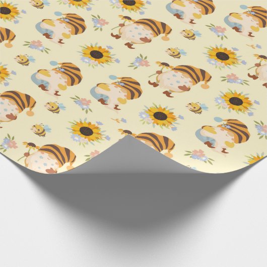 Garden Gnomes Wrapping Paper Cadeaupapier (Hoek)