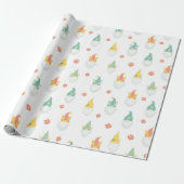 Garden Gnomes Wrapping Paper Cadeaupapier (Uitgerold)
