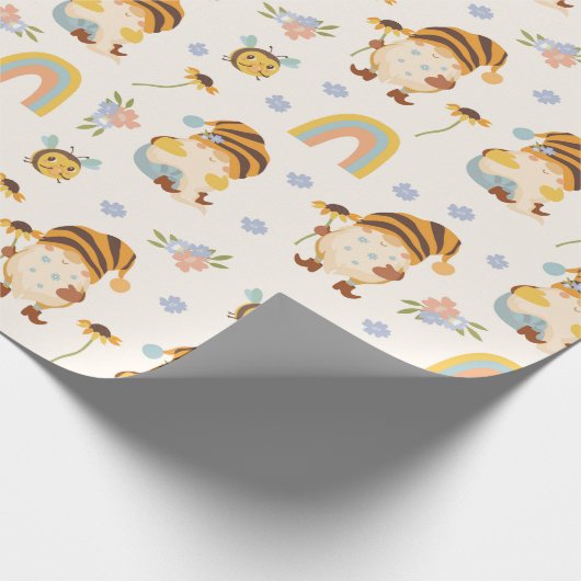 Garden Gnomes Wrapping Paper Cadeaupapier (Hoek)