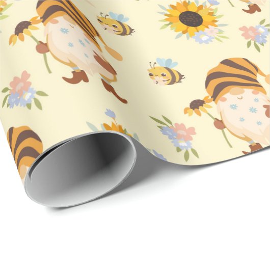 Garden Gnomes Wrapping Paper Cadeaupapier (Rol Hoek)
