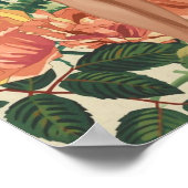 Garden Goddess 1950 – Retro Pin-Up Botanical Colla Poster (Hoek)