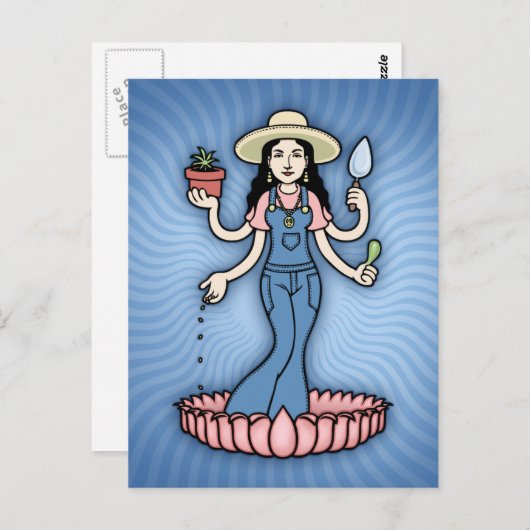 Garden Goddess Briefkaart (Voorkant / Achterkant)