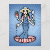 Garden Goddess Briefkaart (Voorkant)
