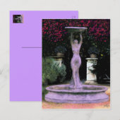 Garden Goddess ~ Briefkaart Vloerbeeldverf (Voorkant / Achterkant)