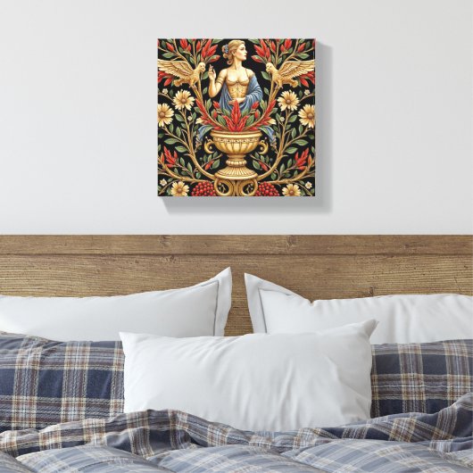 Garden Goddess Canvas Afdruk (Insitu (Slaapkamer))
