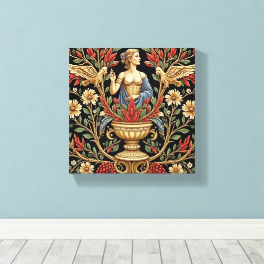 Garden Goddess Canvas Afdruk (Insitu (Houten vloer))