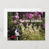 Garden Goddess Flower Garden Briefkaart (Voorkant / Achterkant)