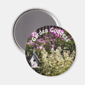 Garden Goddess Flower Garden Cute  Magneet (Voorkant / Achterkant)
