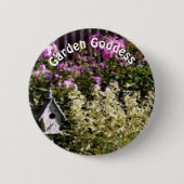 Garden Goddess Flower Garden Cute  Ronde Button 5,7 Cm (Voorkant)