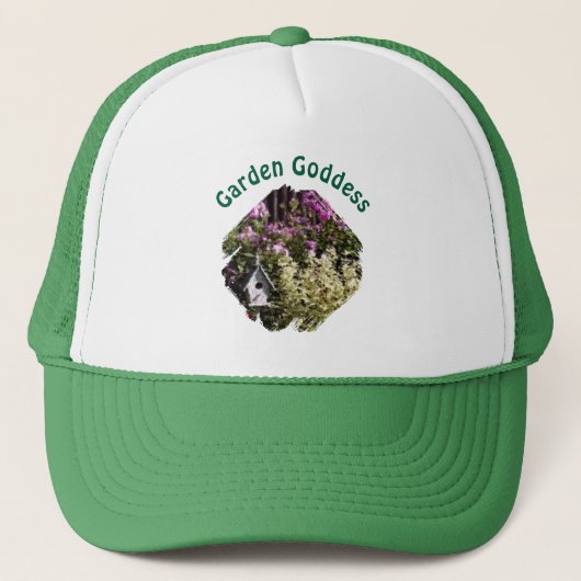 Garden Goddess Flower Garden Trucker Pet (Voorkant)