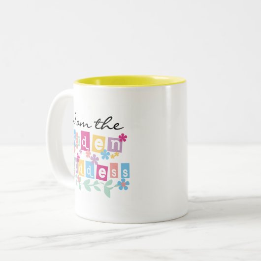 Garden Goddess Tshirts en Gifts Tweekleurige Koffiemok (Voorkant links)