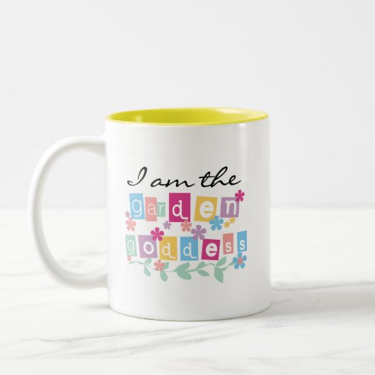 Garden Goddess Tshirts en Gifts Tweekleurige Koffiemok (Links)