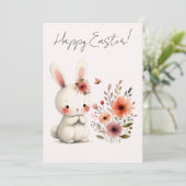 Garden Grace – Easter Bunny Delight Kaart (Staand voorkant)