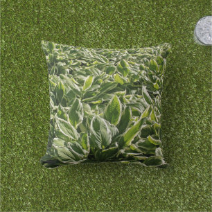 Garden Green Leaf Cute Vaderdag Plant Papa Gift Buitenkussen
